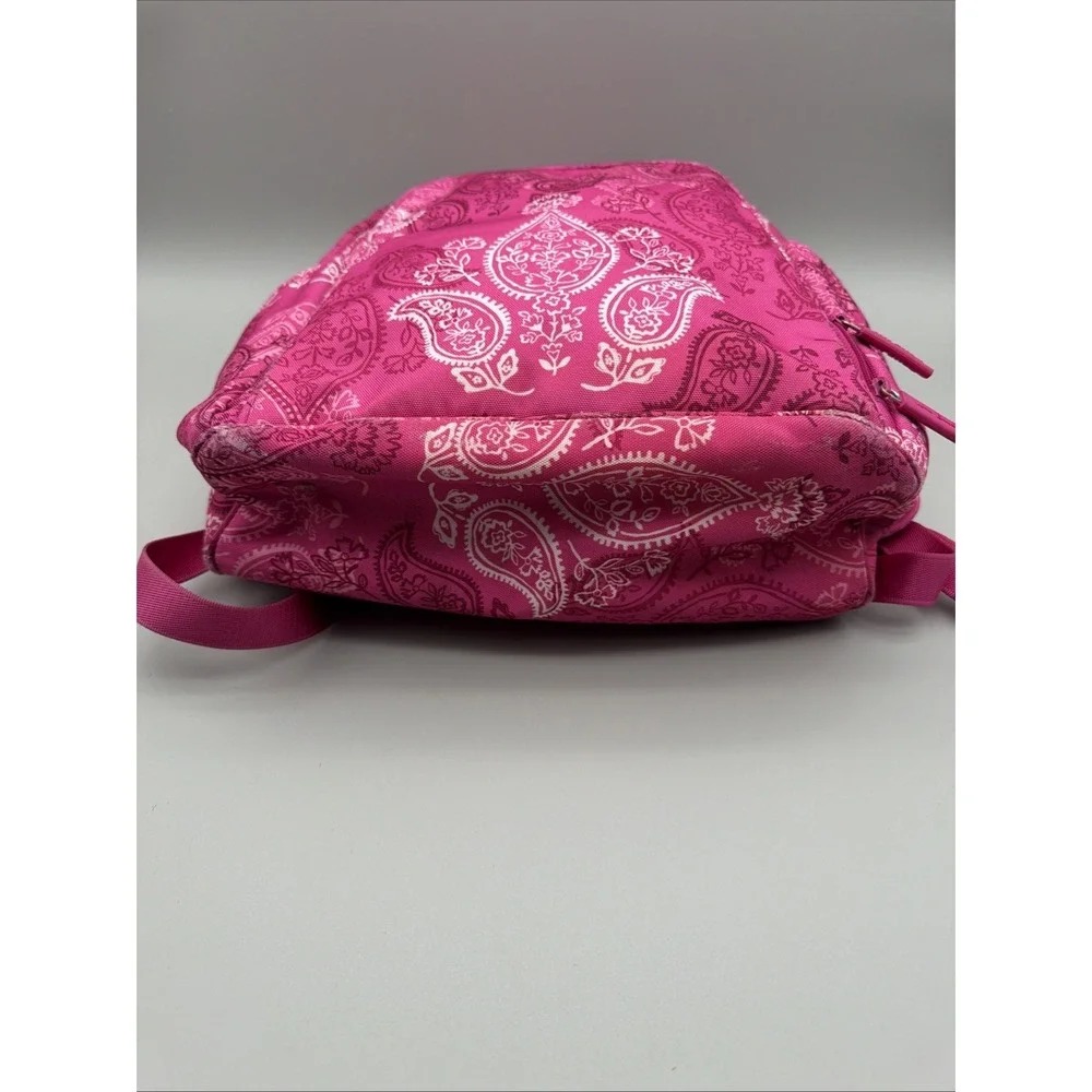 VERA BRADLEY Lighten Up Laptop Backpack Stamped Paisley Travel Bag College Work